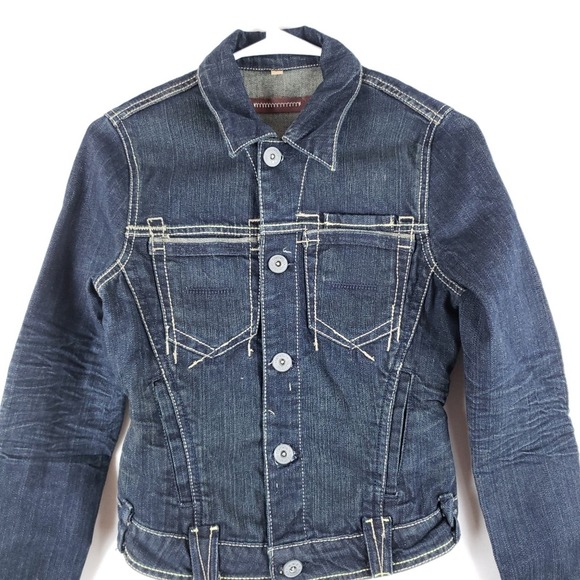 NWT Yanuk Button Up Denim Jean Jacket Size P - Picture 4 of 6